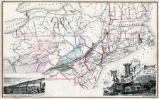 South Mountain and Boston Railroad Map, Lehigh County 1876